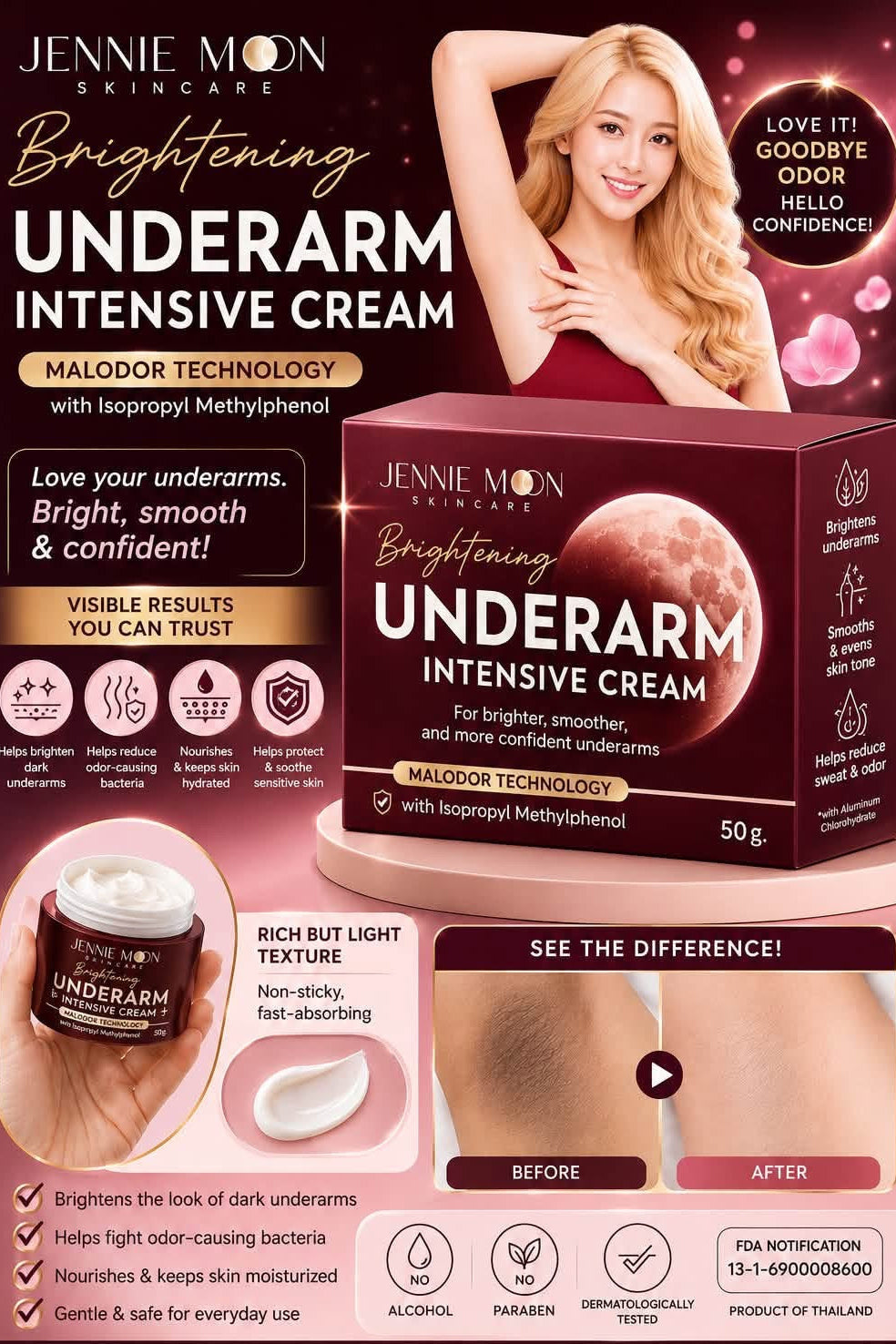 Jennie Moon Brightening Underarm Intensive Cream
