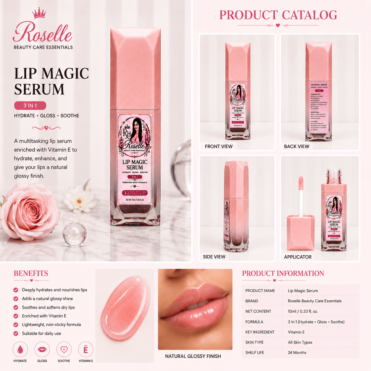 Lip Magic Serum - Roselle