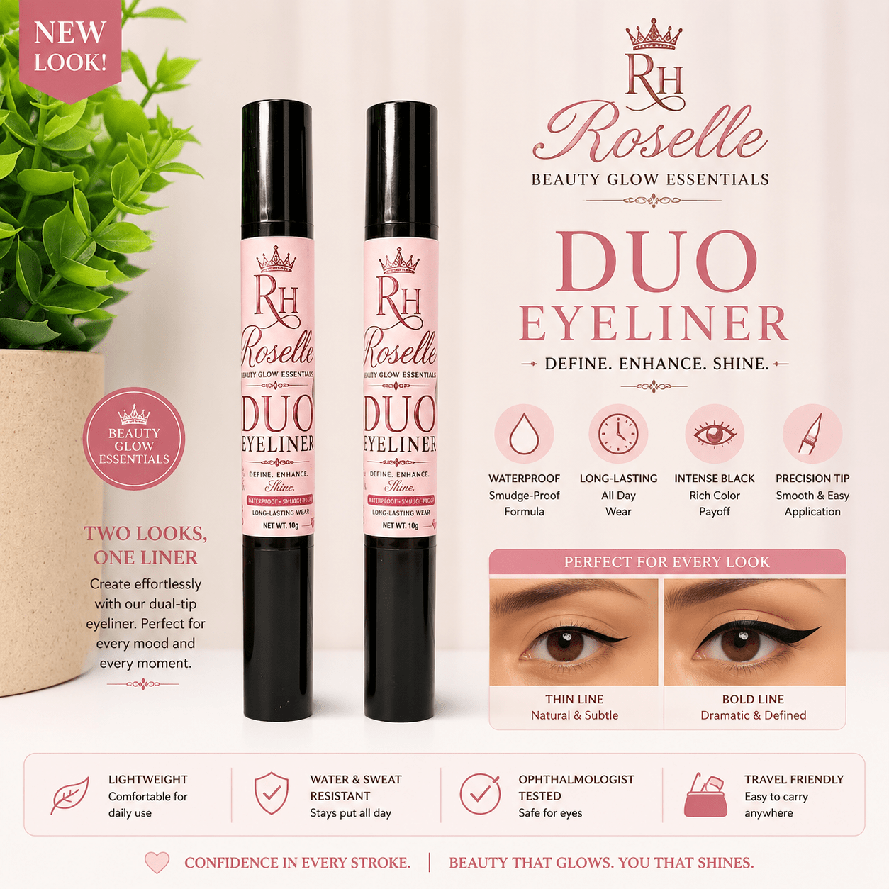 Roselle Duo Eyeliner - Roselle