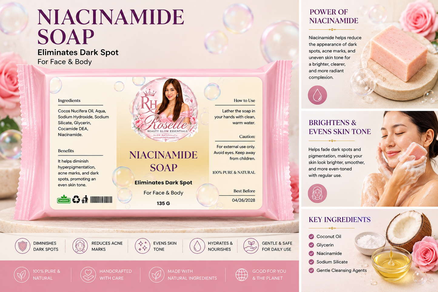Niacinamide Soap - Elimanates Dark Spot