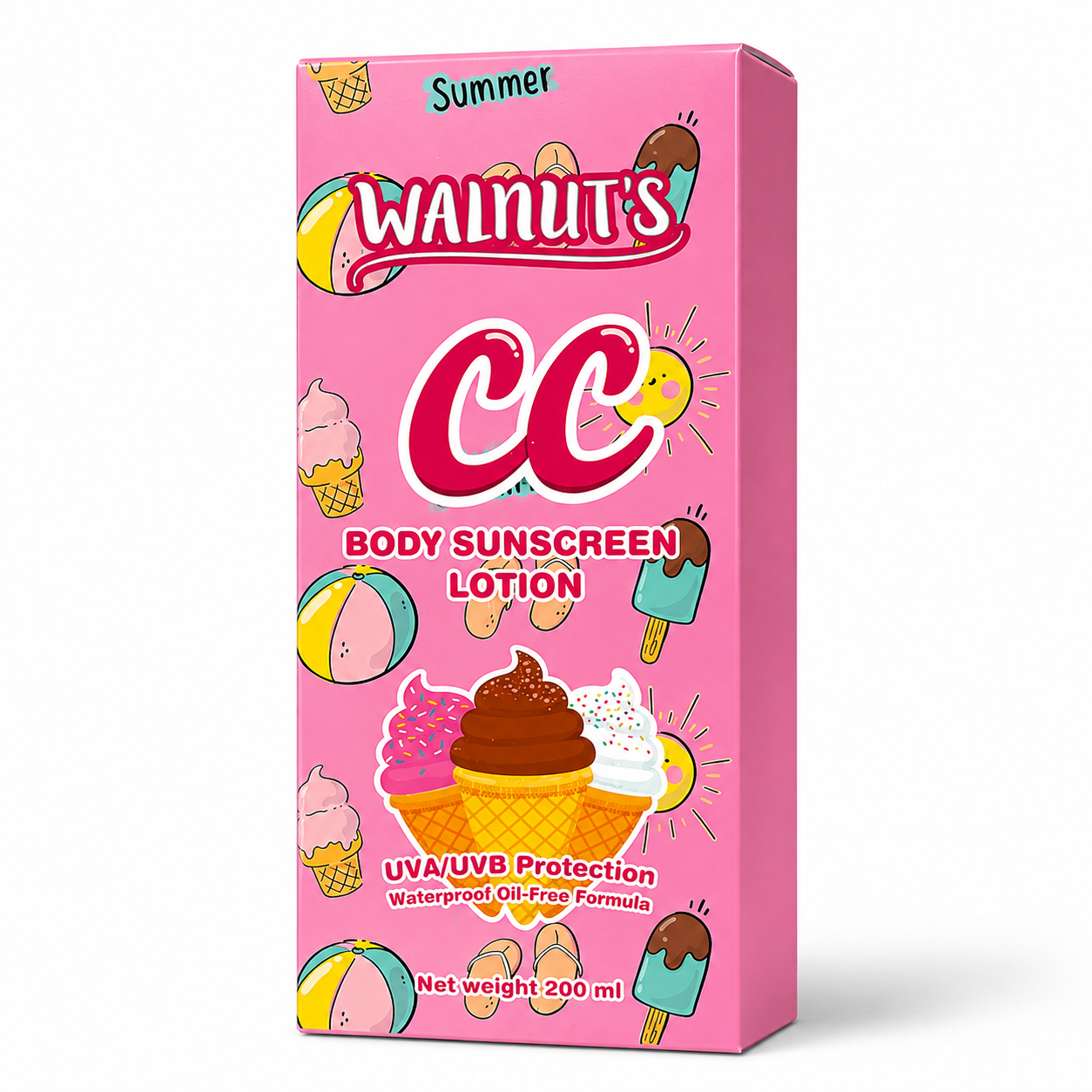 Walnut’s CC Body Sunscreen Lotion SPF 50