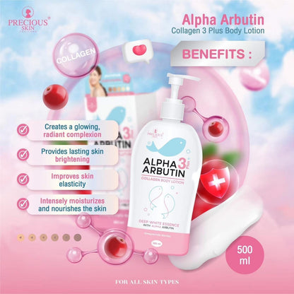 Precious Skin Alpha Arbutin Collagen 3+ Lotion 500ml