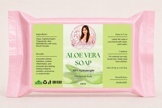 Aloe Vera Soap - 98% Hydrabright - Roselle