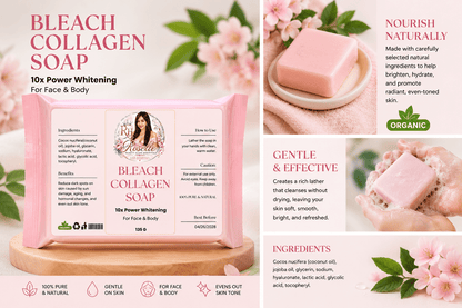 Bleach Collagen Soap – 10x Power Whitening - Roselle