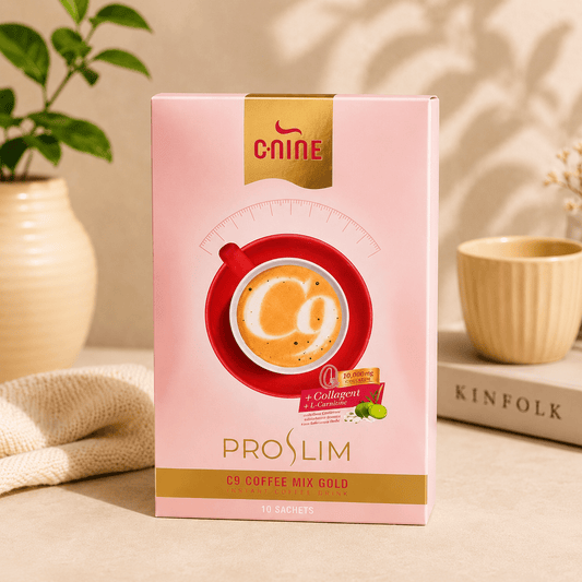 C9 Proslim Coffee Mix Gold with Collagen & L-Carnitine - 10 Sachets - Roselle