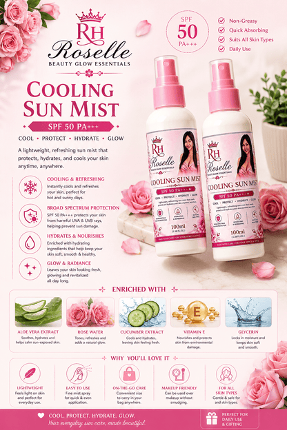 Cooling Sun Mist SPF 50+++ - Roselle