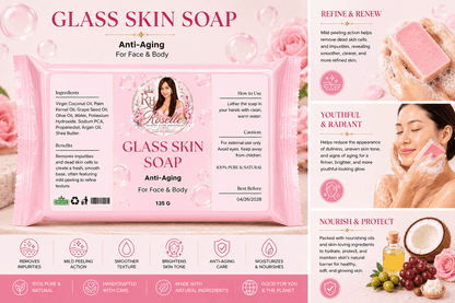 Glass Skin Soap - Anti Aging - Roselle