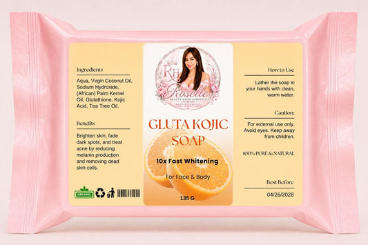 Gluta Kojic Soap – 10x Fast Whitening - Roselle