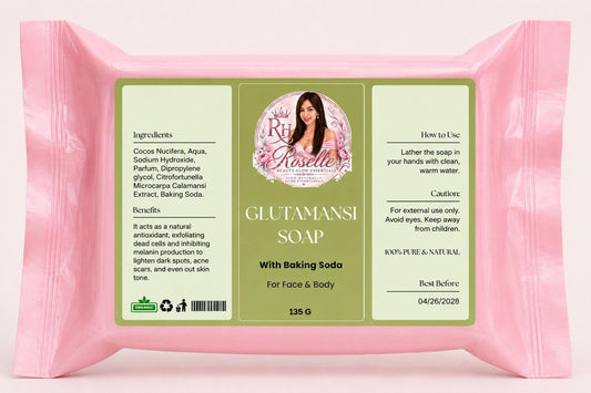 Glutamansi Soap - with Baking Soda - Roselle