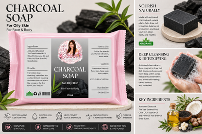 Charcoal Soap - For Oily Skin