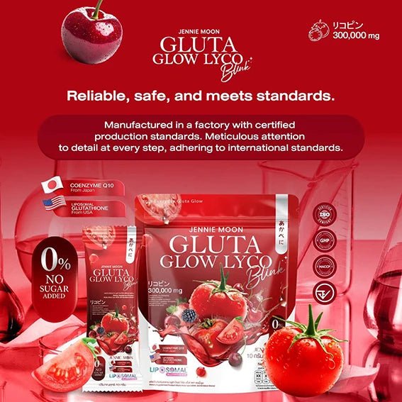 Jennie Moon Gluta Glow Lyco Blink (30 Sachets) - Roselle