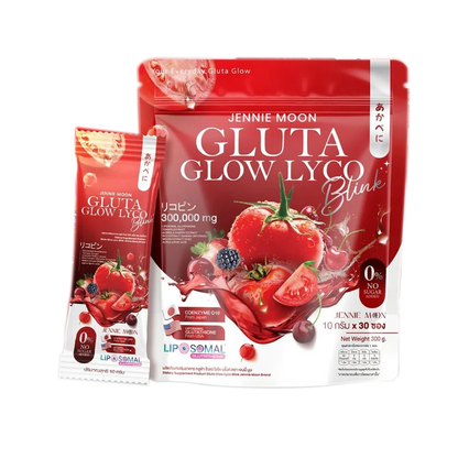 Jennie Moon Gluta Glow Lyco Blink (30 Sachets) - Roselle