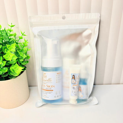Mens Glass Skincare Set-Blue - Roselle