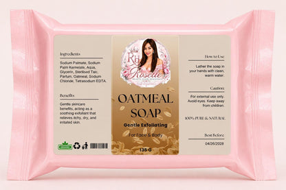 Oatmeal Soap – Gentle Exfoliating - Roselle