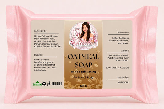 Oatmeal Soap – Gentle Exfoliating - Roselle