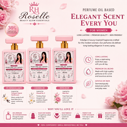 Perfume Oil Based for Women - Roselle
