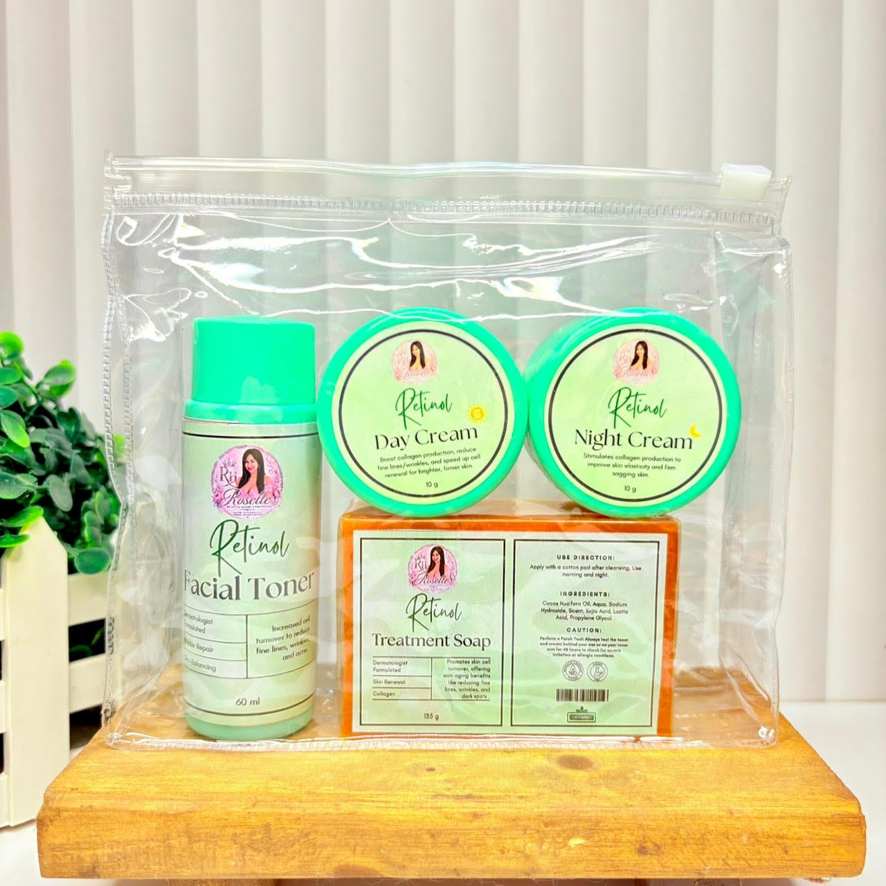 Retinol Skincare Set - Roselle