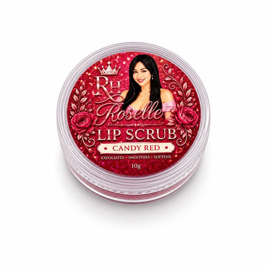 RH Roselle Lip Scrub – Candy Red - Roselle