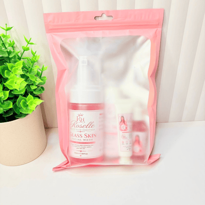 Roselle Beauty Glow Essentials – Glass Skin Set Pink For Women - Roselle
