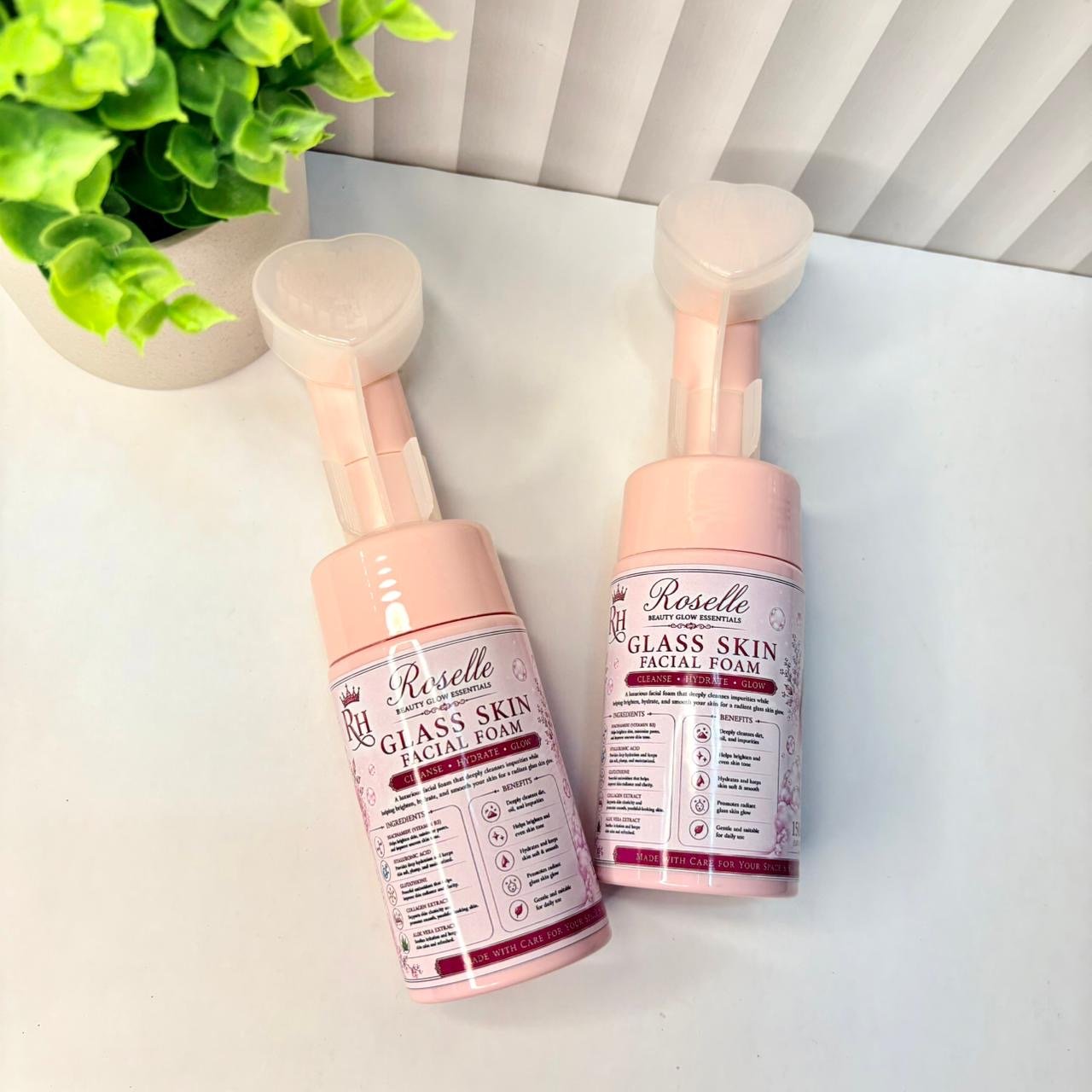 Roselle Glass Skin Facial Foam - Roselle