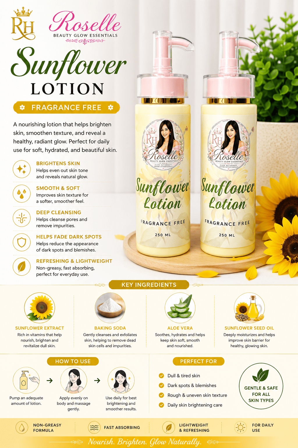 Roselle Sunflower Lotion - Roselle