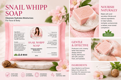 Snail Whipp Soap – Cleanses • Hydrates • Moisturizes - Roselle