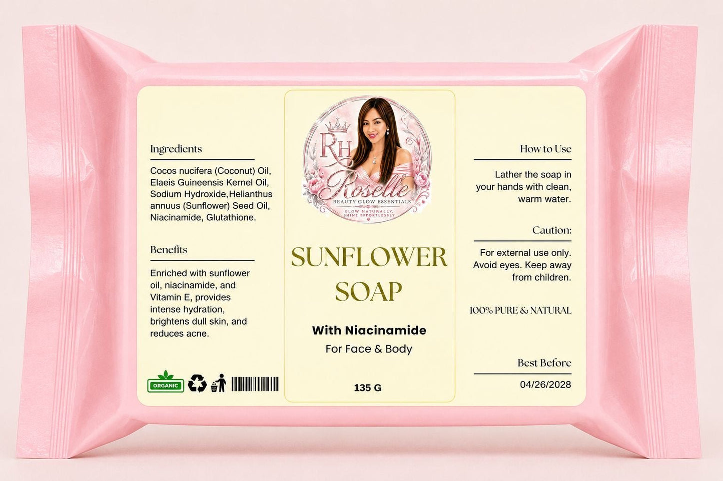 Sunflower Soap – With Niacinamide - Roselle