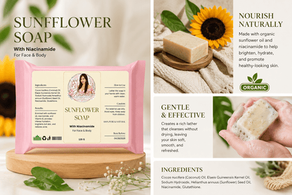 Sunflower Soap – With Niacinamide - Roselle