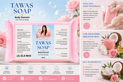 Tawas Soap - Body Deodorant - Roselle