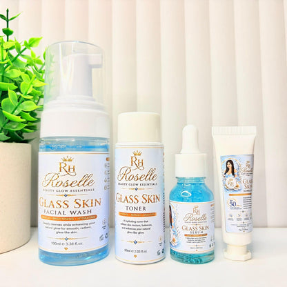 Mens Glass Skincare Set-Blue